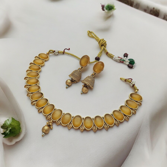 MONALISA GOLDEN NECKLACE SET