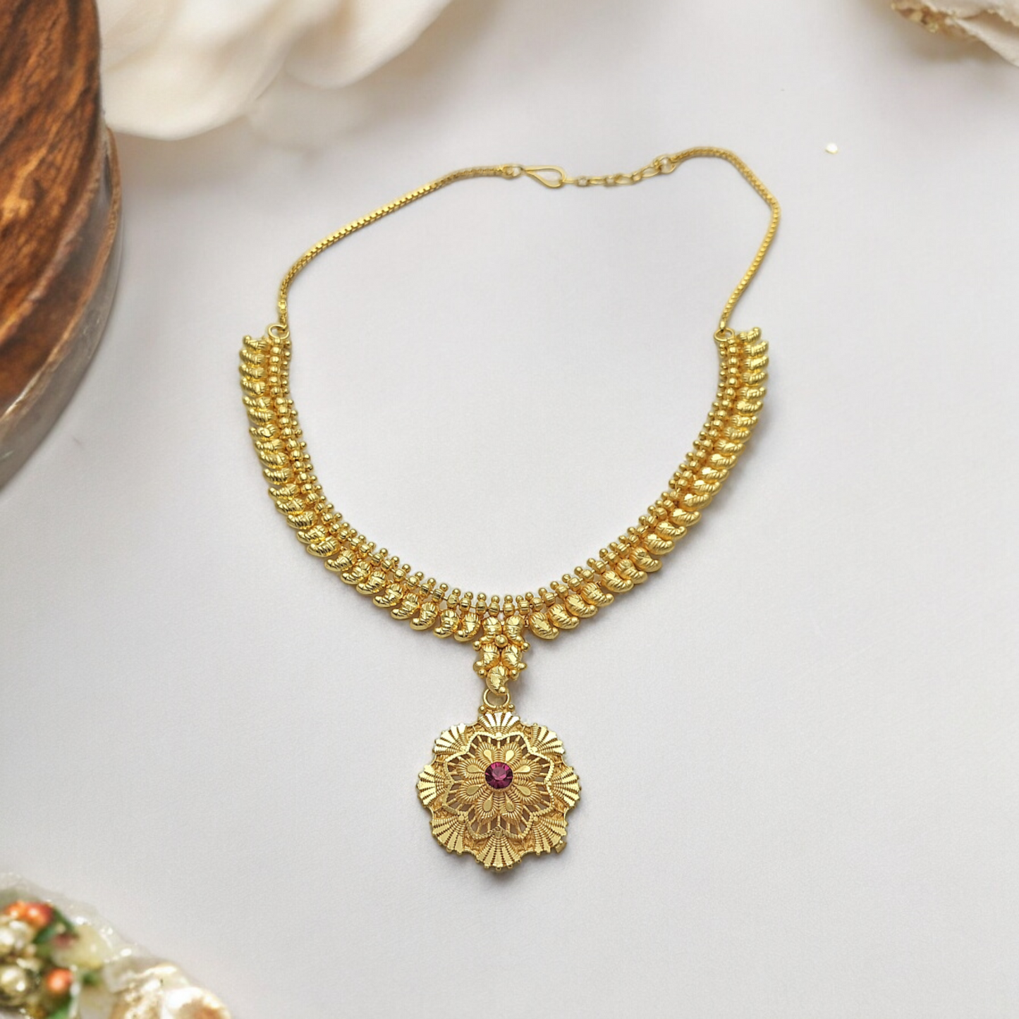 LAKSHMI MICRO GOLD PLATED NECKLACE