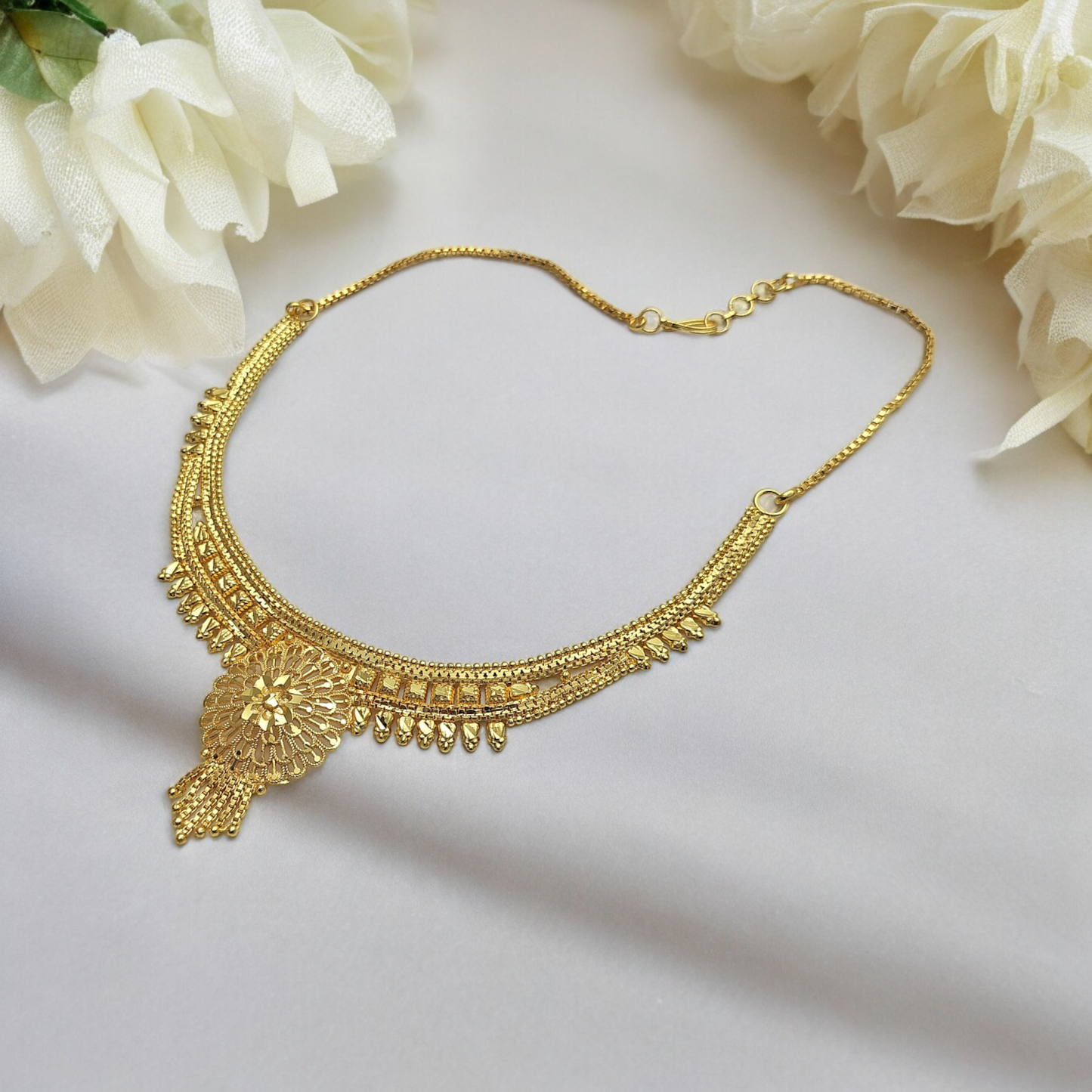 AKANSHA MICRO GOLD PLATED NECKLACE