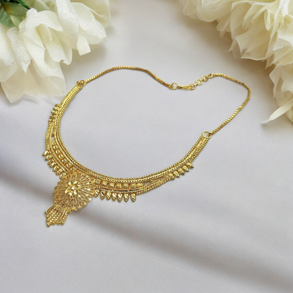 AKANSHA MICRO GOLD PLATED NECKLACE