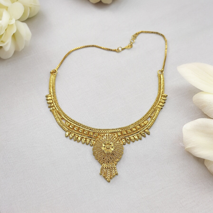 AKANSHA MICRO GOLD PLATED NECKLACE