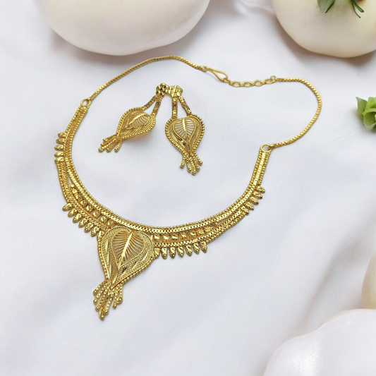 DEEPIKA MICO GOLD PLATED NECKLACE