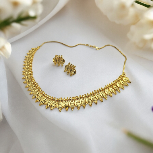 MAHALAKSHMI MICRO GOLD PLATED NECKLACE