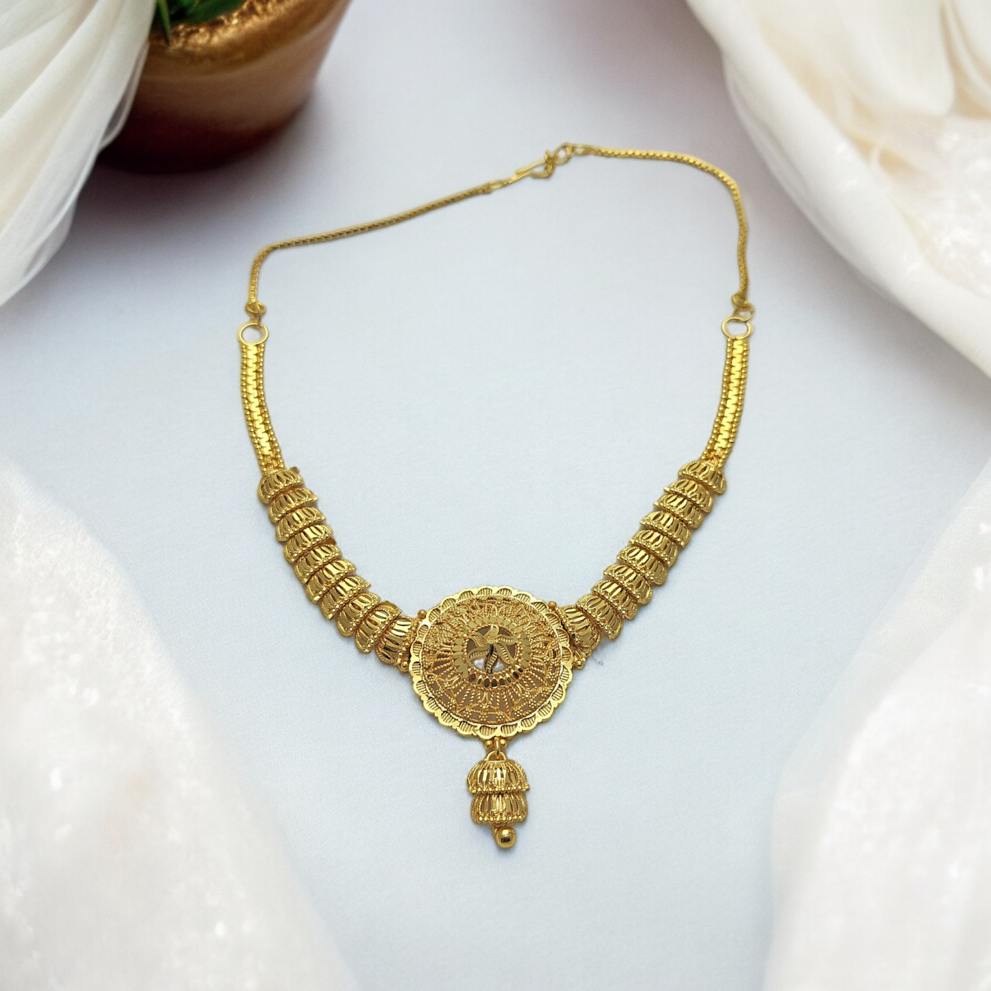 RUHI MICRO GOLD PLATED NECKLACE