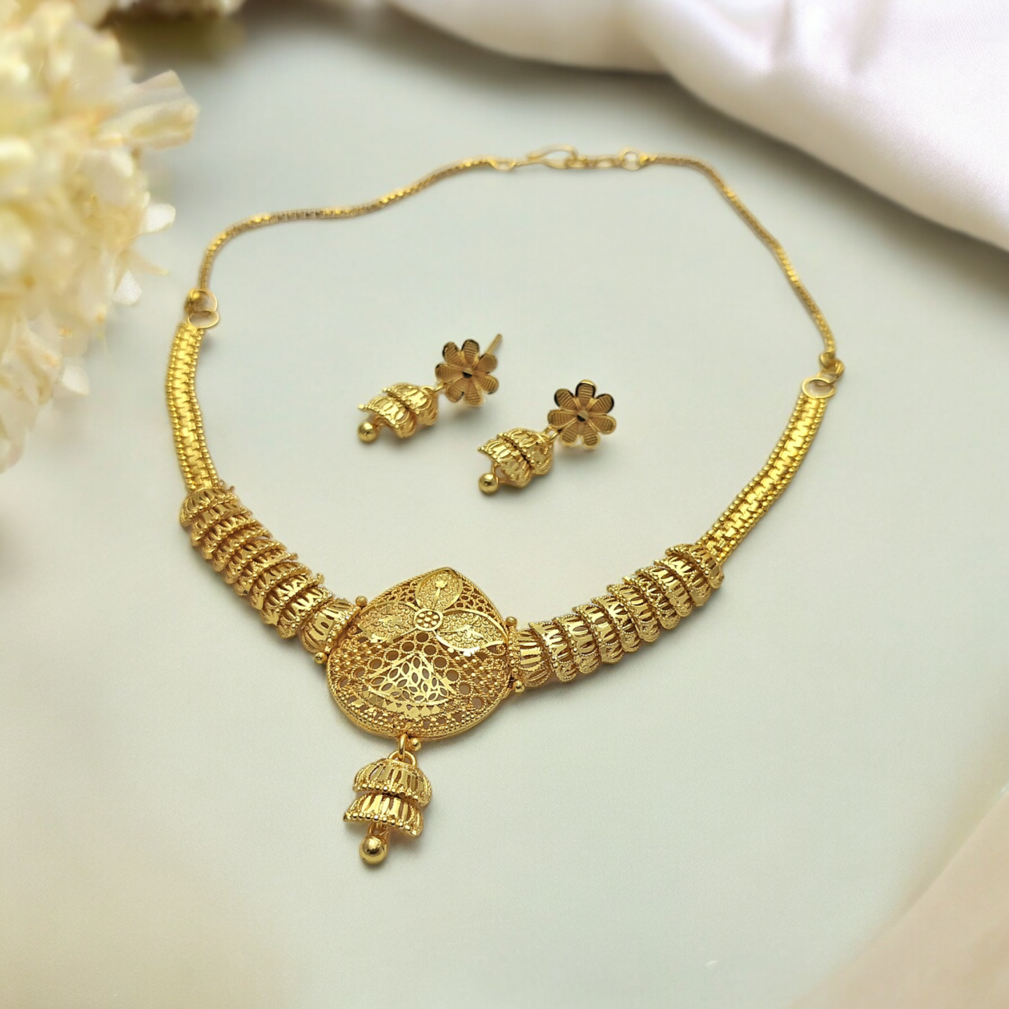 MEENAKSHI MICRO GOLD PLATED NECKLACE
