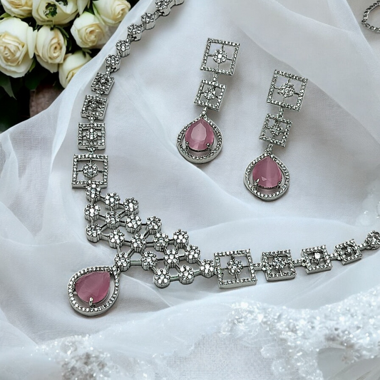 RADHIKA AMERICAN DIAMOND NECKLACE