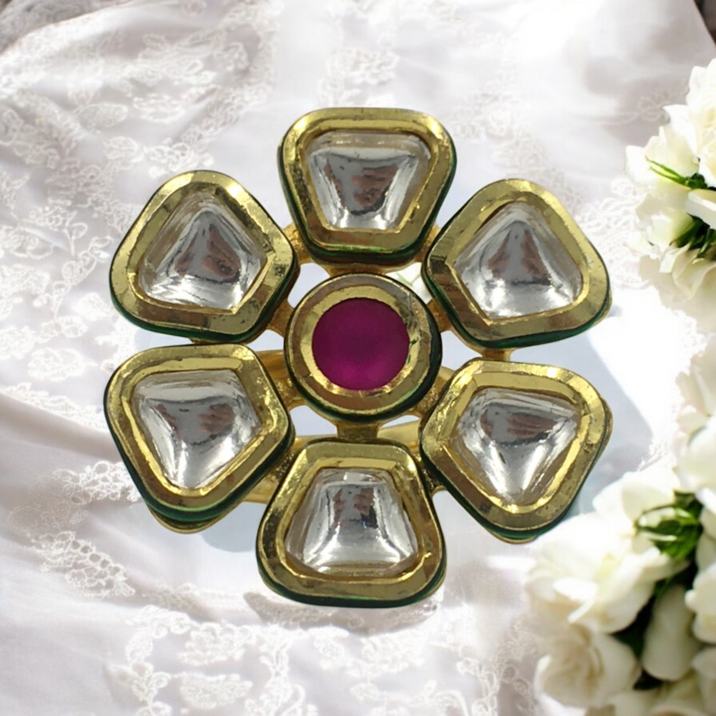 AKANKSHA KUNDAN ADJUSTABLE RING