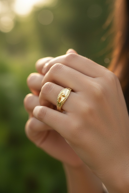 DOUBLE EDGE PREMIUM BAND LADIES RING