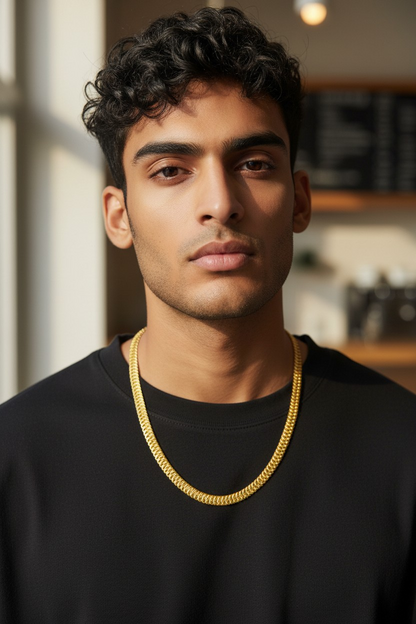 VIPER FLEX GOLD FINISH MEN'S CHAIN
