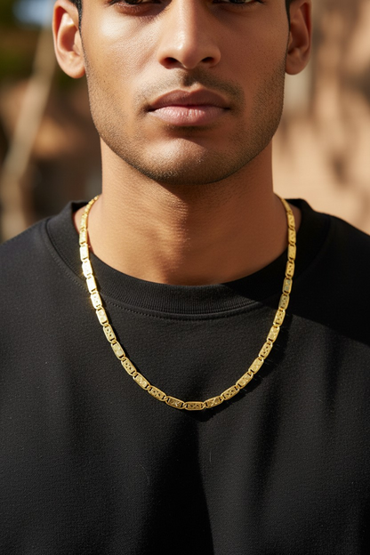 GEOMETRIC PATTERN MEN’S CHAIN