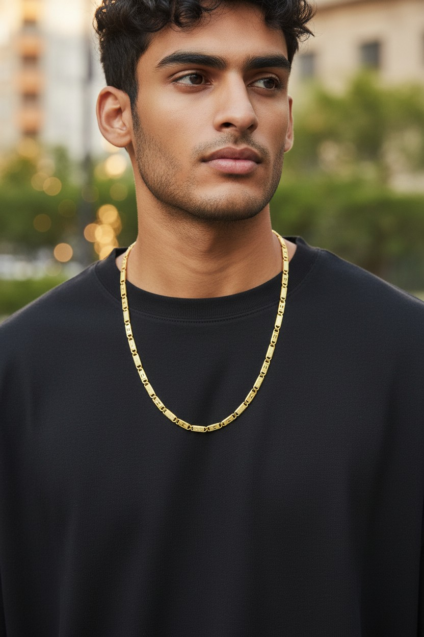 CLASSIC MINIMAL GOLD MEN’S CHAIN