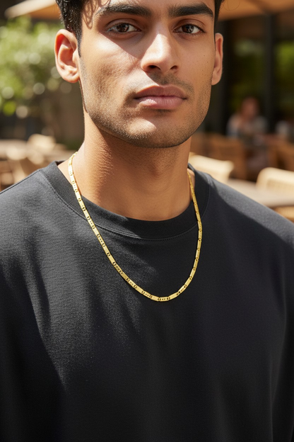 CLASSIC RECTANGULAR LINK MEN’S CHAIN
