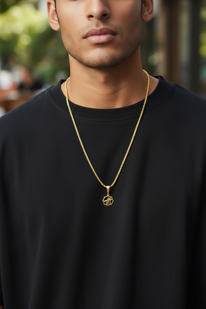 MAA MICRO GOLD PLATED PENDANT CHAIN
