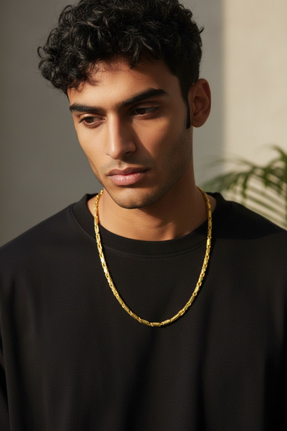 DIAMOND CUT MICRO GOLD MEN’S CHAIN