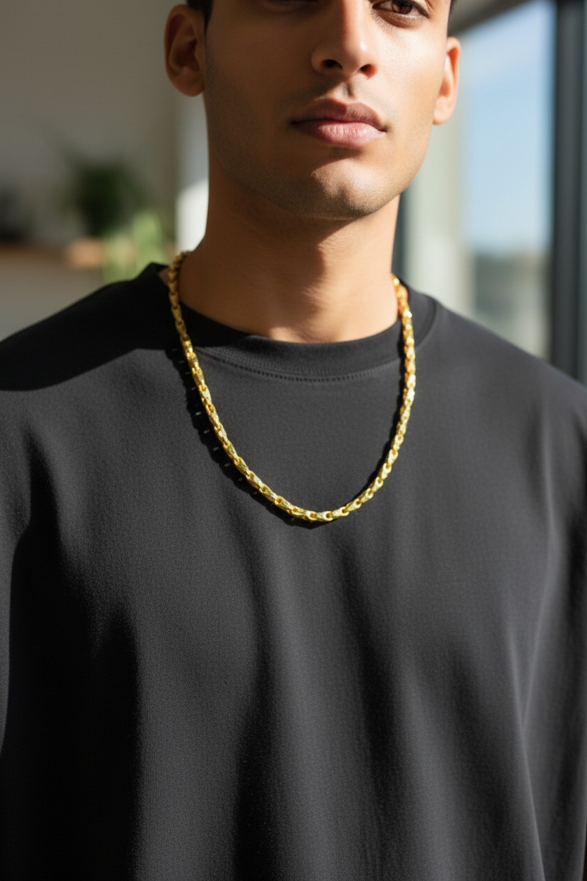 PREMIUM DESIGNER MICRO GOLD MEN’S CHAIN