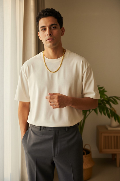 CLASSIC CURVE LINK MICRO GOLD MEN’S CHAIN