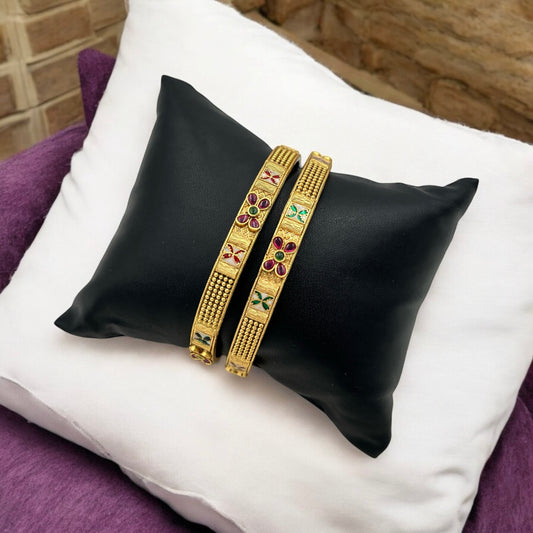 CHANDRIKA MOR MEENAKARI BANGLES