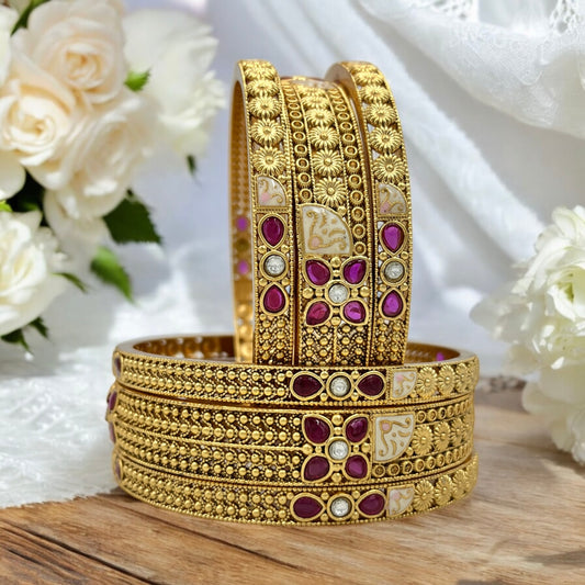 RASIKA ROYAL MEENAKARI RAJWADI BANGLES