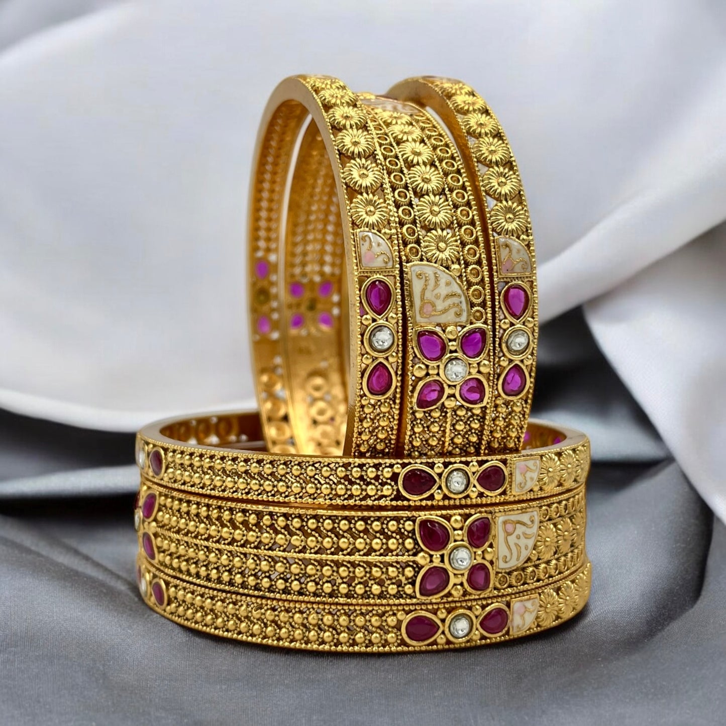 RASIKA ROYAL MEENAKARI RAJWADI BANGLES