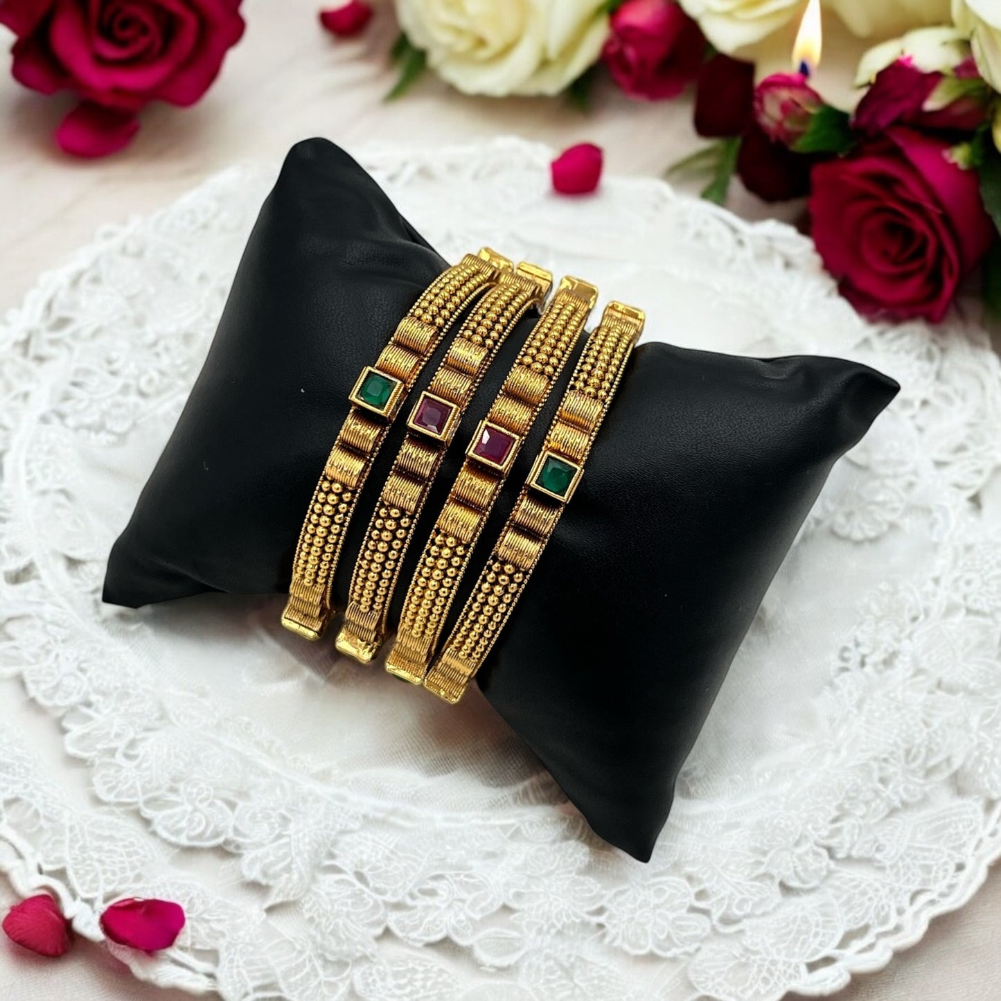 MAYRA RAJWADI BRASS BANGLES