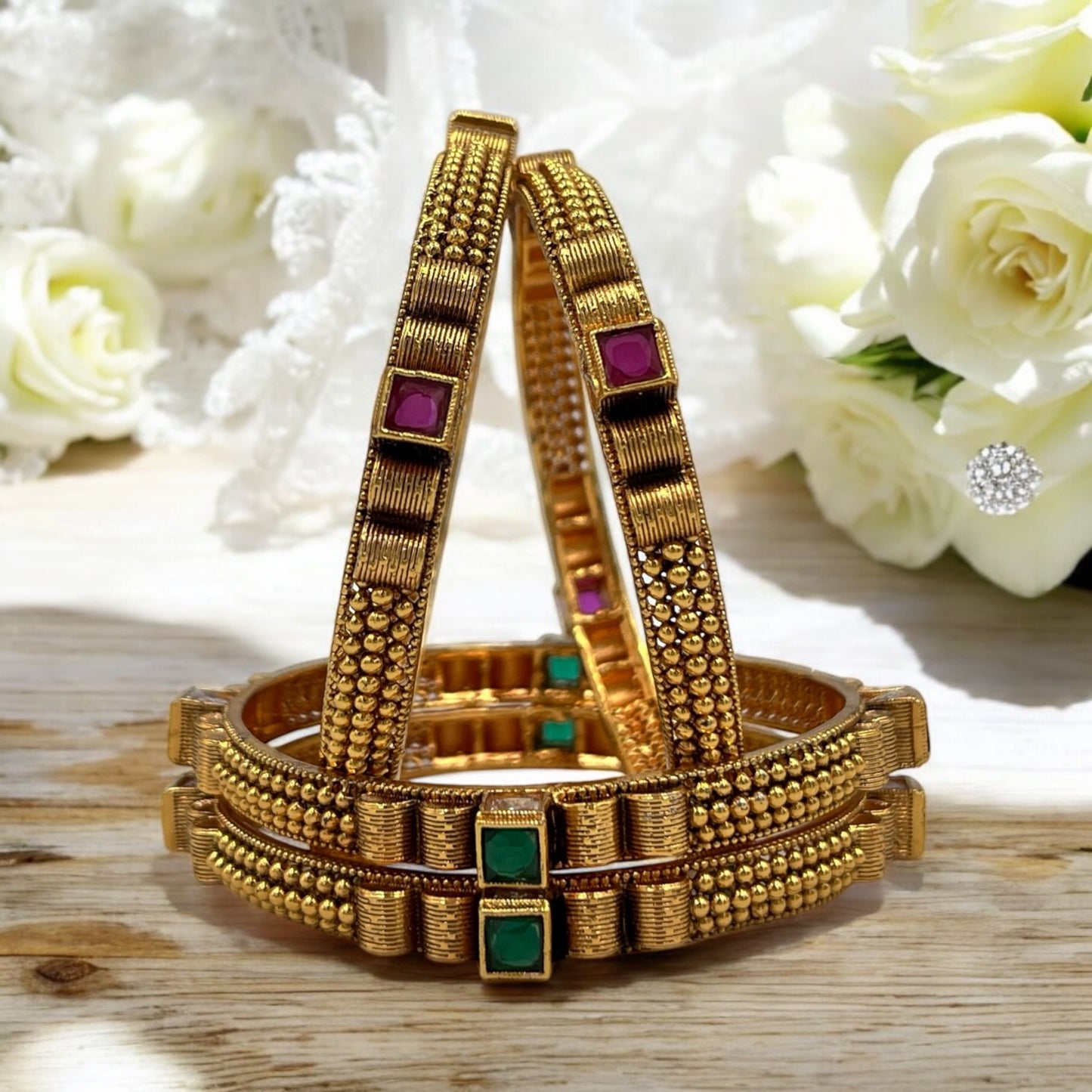 MAYRA RAJWADI BRASS BANGLES