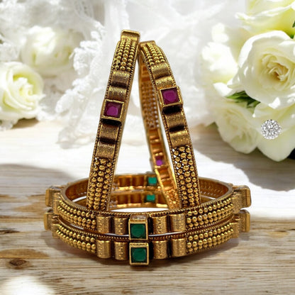 MAYRA RAJWADI BRASS BANGLES