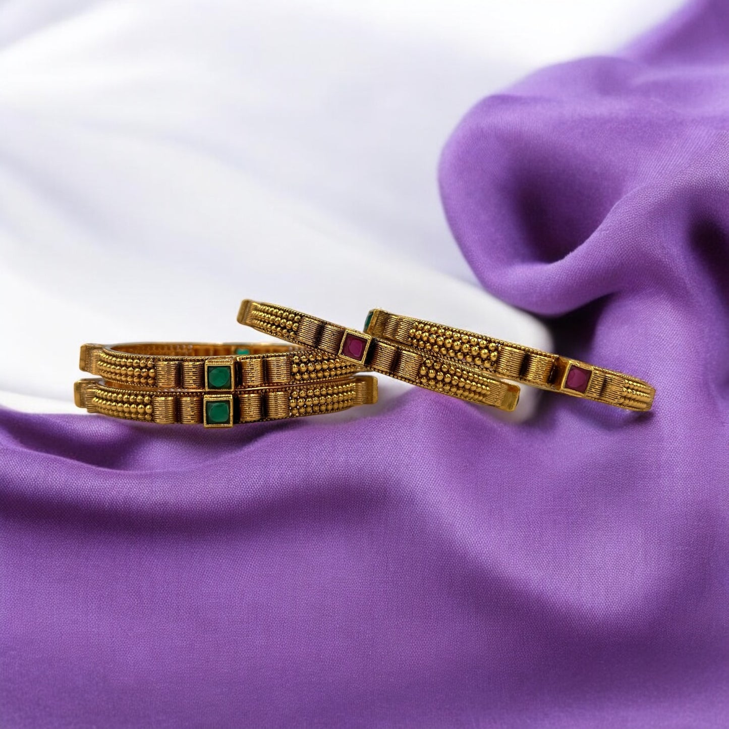 MAYRA RAJWADI BRASS BANGLES