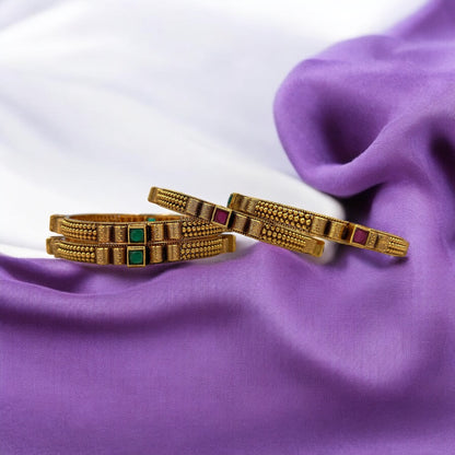 MAYRA RAJWADI BRASS BANGLES