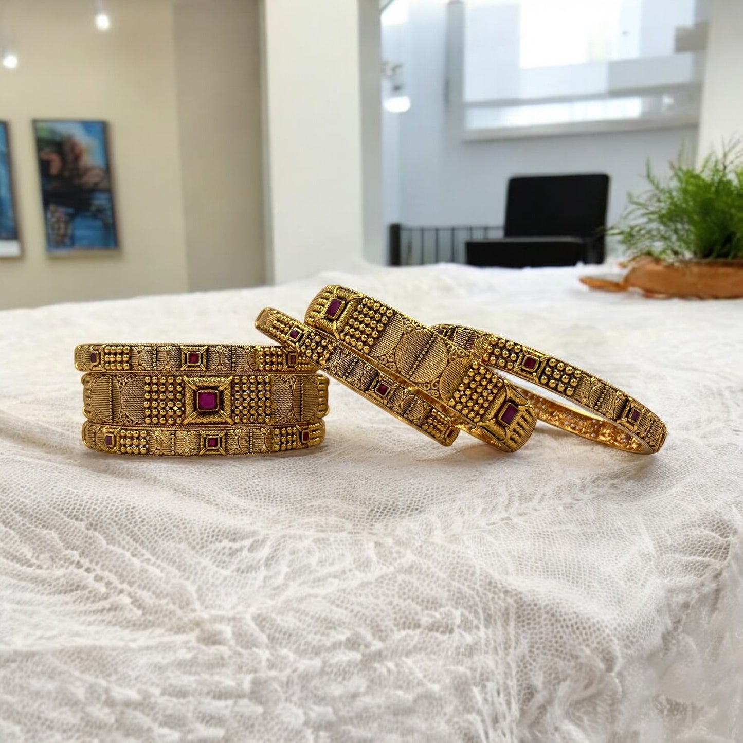 PRISHA RAJWADI BRASS BANGLES