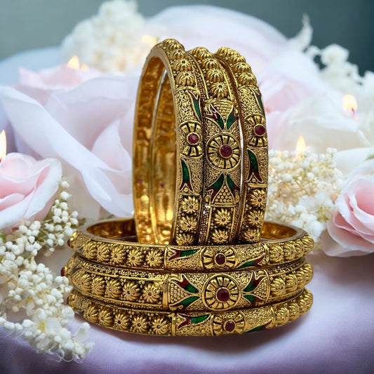 RUHI  RAJWADI BRASS BANGLES