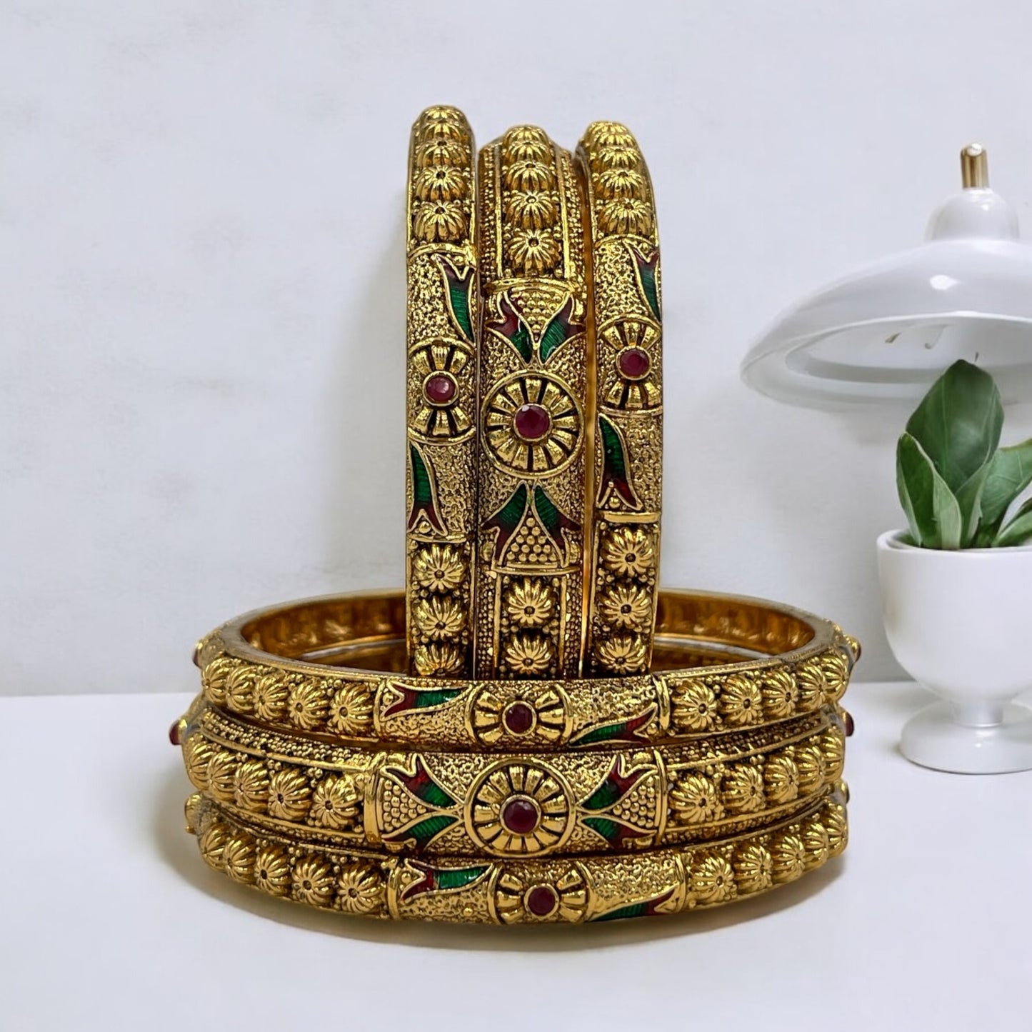 RUHI  RAJWADI BRASS BANGLES