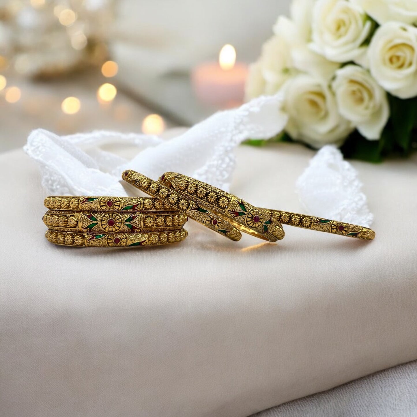 RUHI  RAJWADI BRASS BANGLES