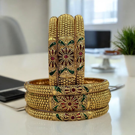 SAHITHI RAJWADI BRASS BANGELS