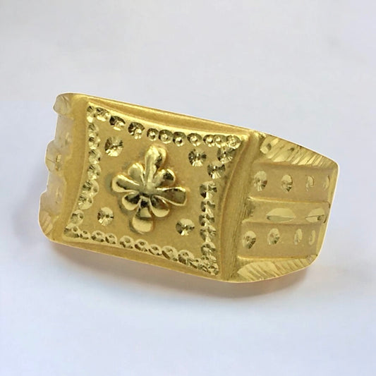 RULER'S EDGE MICRO GOLD PLATED RING