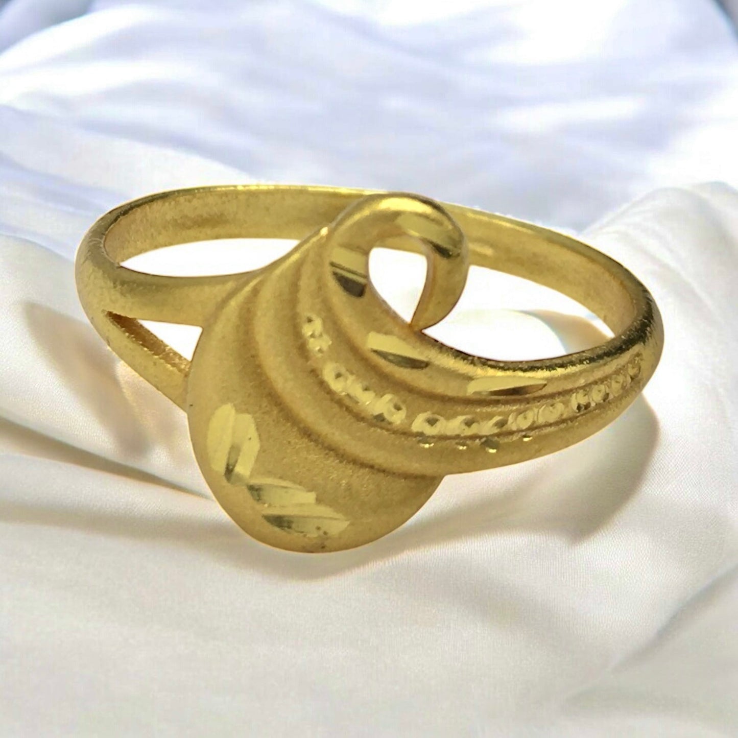 ORBIT BLOSSOM MICRO GOLD PLATED RING FOR WOMEN