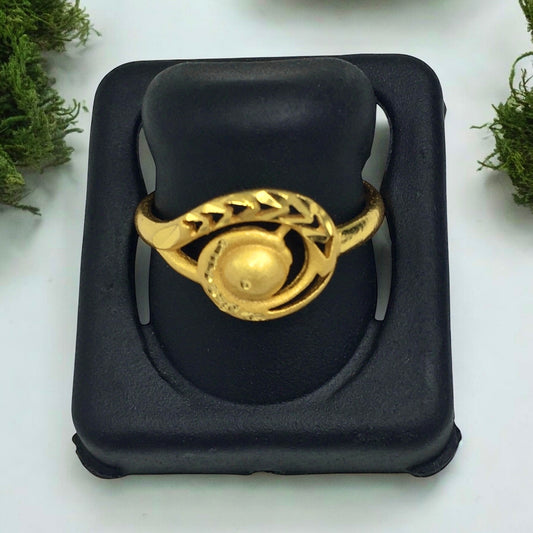 ETHNIC CHARM MICRO GOLD PLATED RING FOR WOMEN