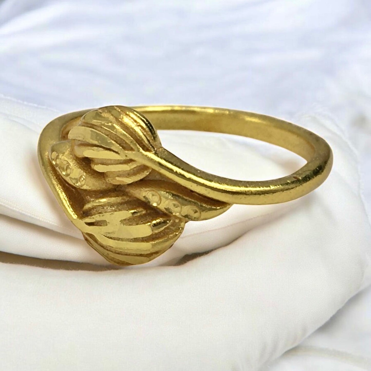 SHIMMER SPHERE MICRO GOLD PLATED RING FOR WOMEN