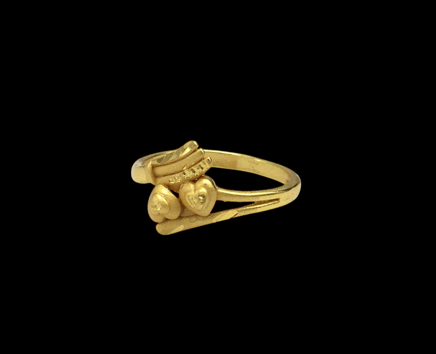 GOLDEN CLUSTER RAYS MICRO GOLD PLATED RING FOR WOMEN