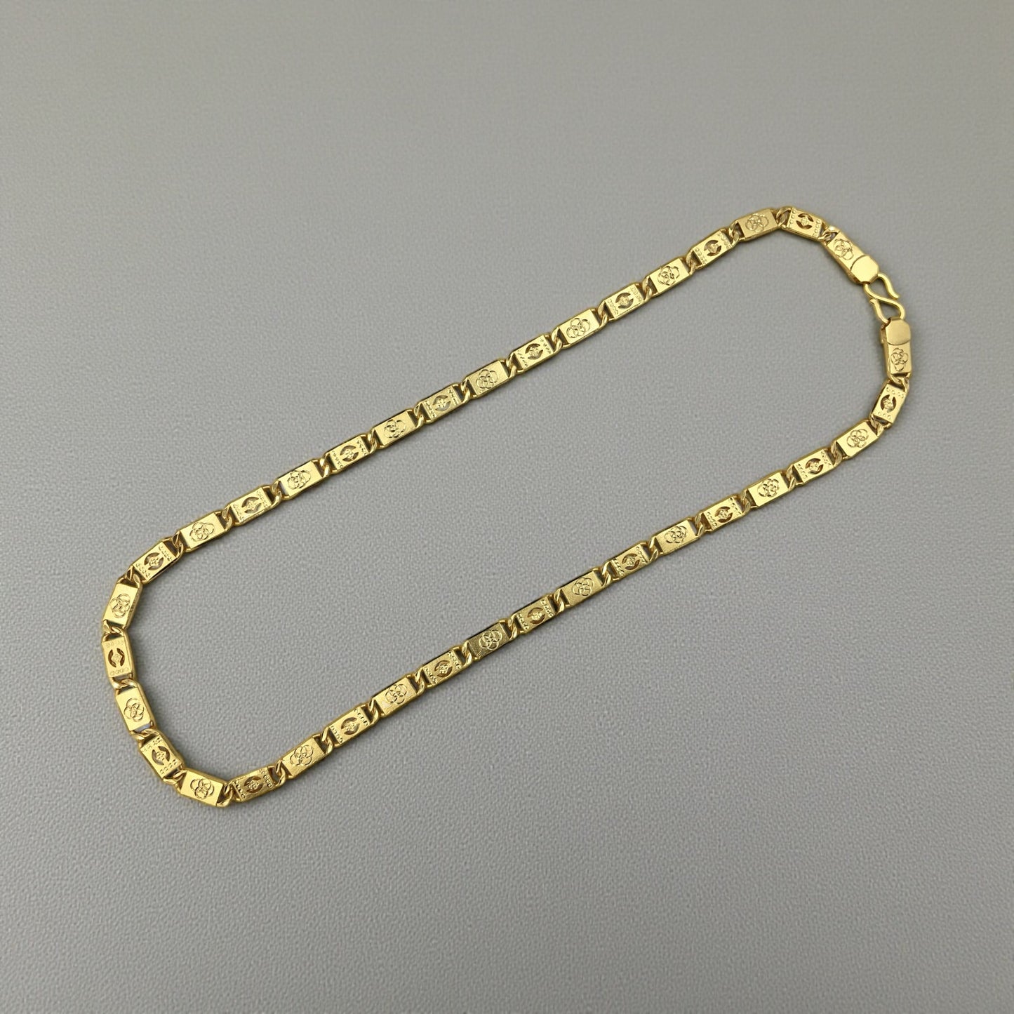 CLASSIC DIAMOND GROOVE LINK 24 INCH MEN'S CHAIN