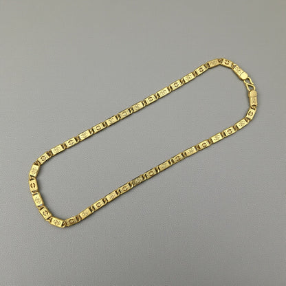 CLASSIC DIAMOND GROOVE LINK 24 INCH MEN'S CHAIN