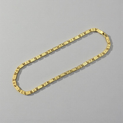 ELITE GRID WEAVE 24 INCH MEN'S CHAIN