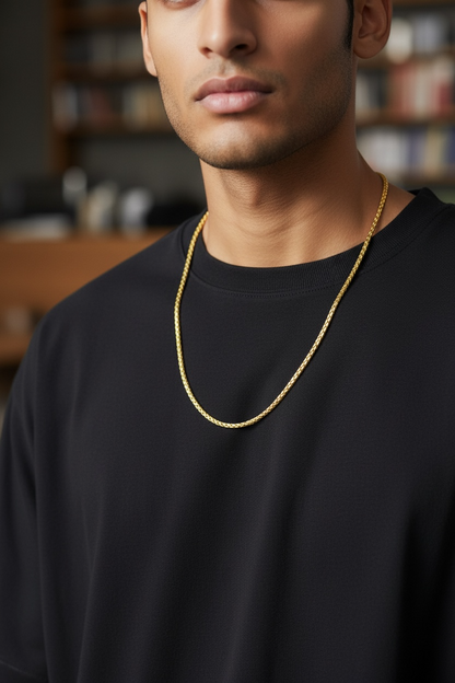 AUREX WEAVE 24 INCH MEN'S CHAIN