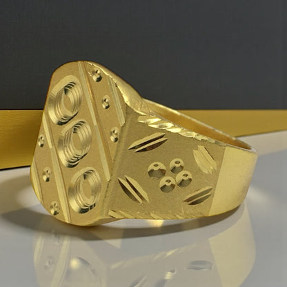 FORGE PRIME RING – Micro Gold Plated Brass Men’s Statement Ring