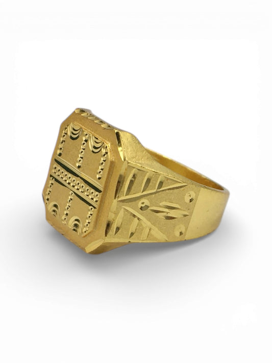 DOMINUS RING – Microgold Plated Brass Men’s Ring