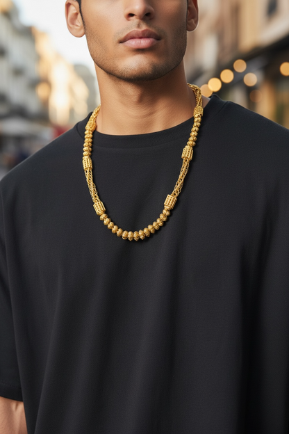 MAHARAJA BEAD FUSION 22 INCH MEN’S CHAIN
