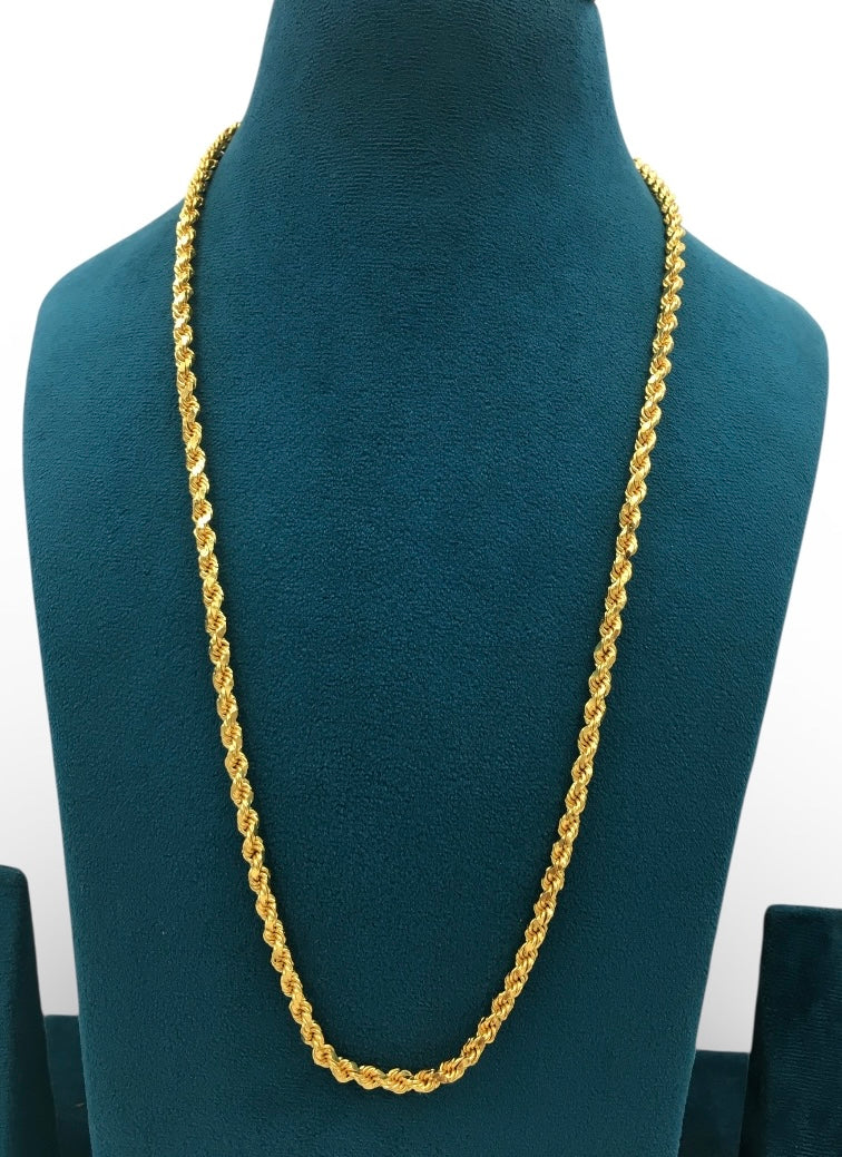VORTEX GOLD ROPE 20 INCH MEN’S CHAIN