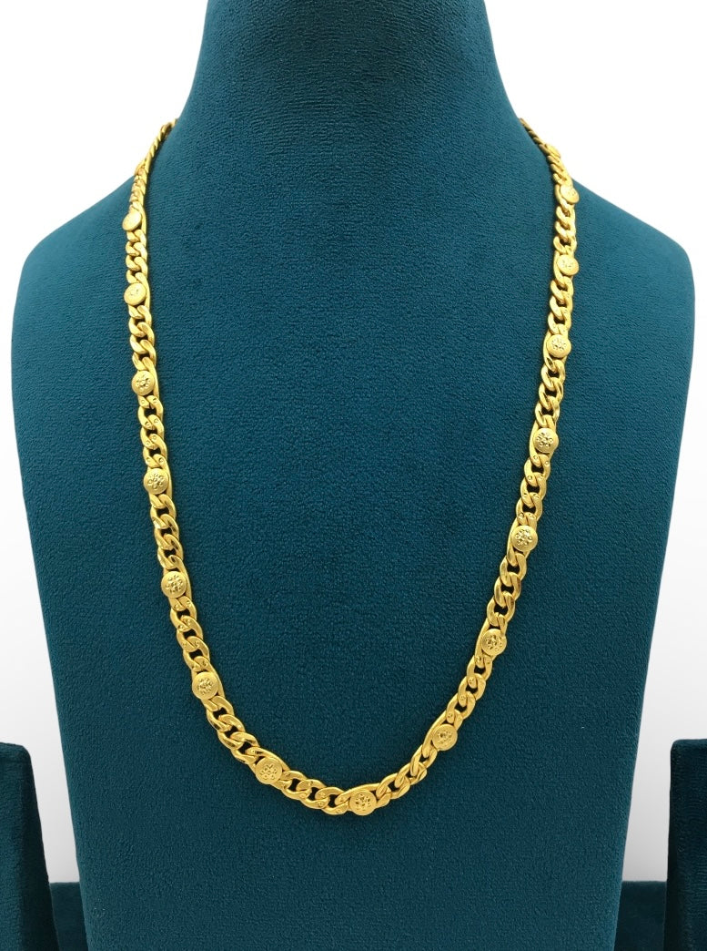 AUREX COINLINK MEN’S 24 INCH CHAIN