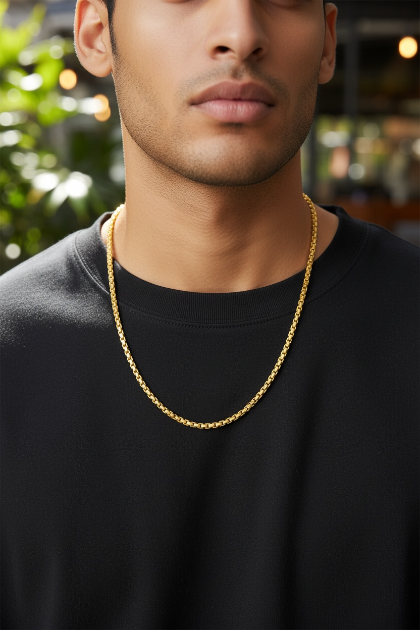 AURELON GRID CHAIN MEN’S 24 INCH CHAIN