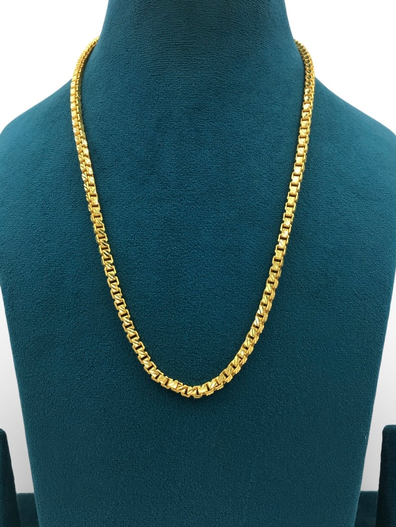 TITANIUM GRID CHAIN MEN’S 20 INCH CHAIN