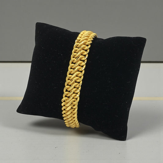 IMPERIAL CURB GOLD BRACELET FOR MEN